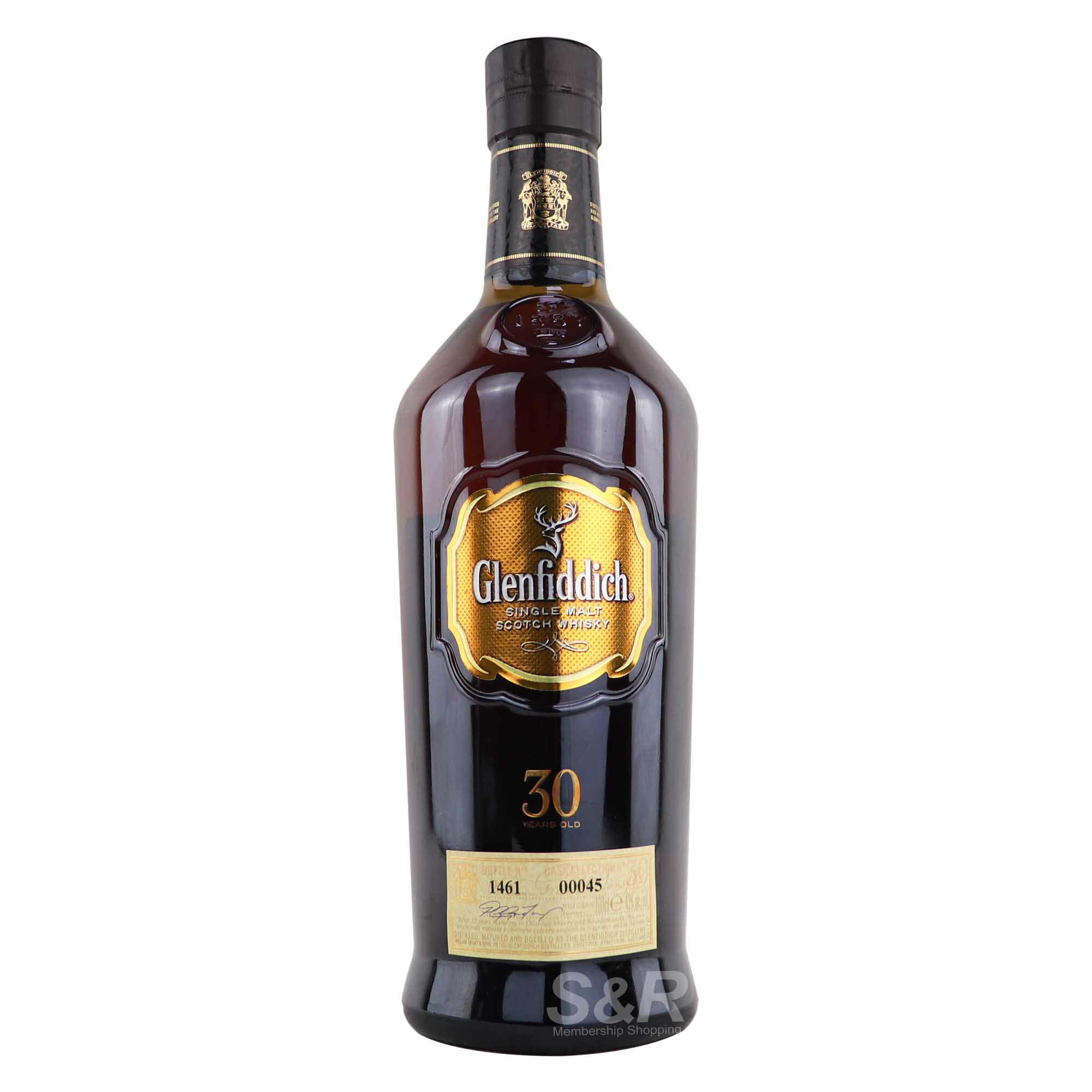 Glenfiddich 30 Year Old Single Malt Scotch Whisky 700mL